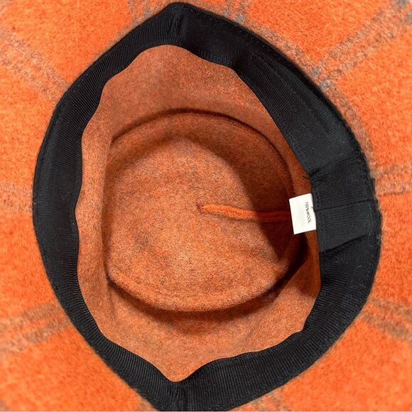 Check Wool Bucket Hat Women One Size Fall Autumn - Picture 5 of 6